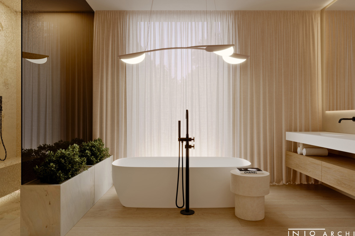 Apartament w Gdańsku w stylu japandi – projekt wnętrza nad morzem